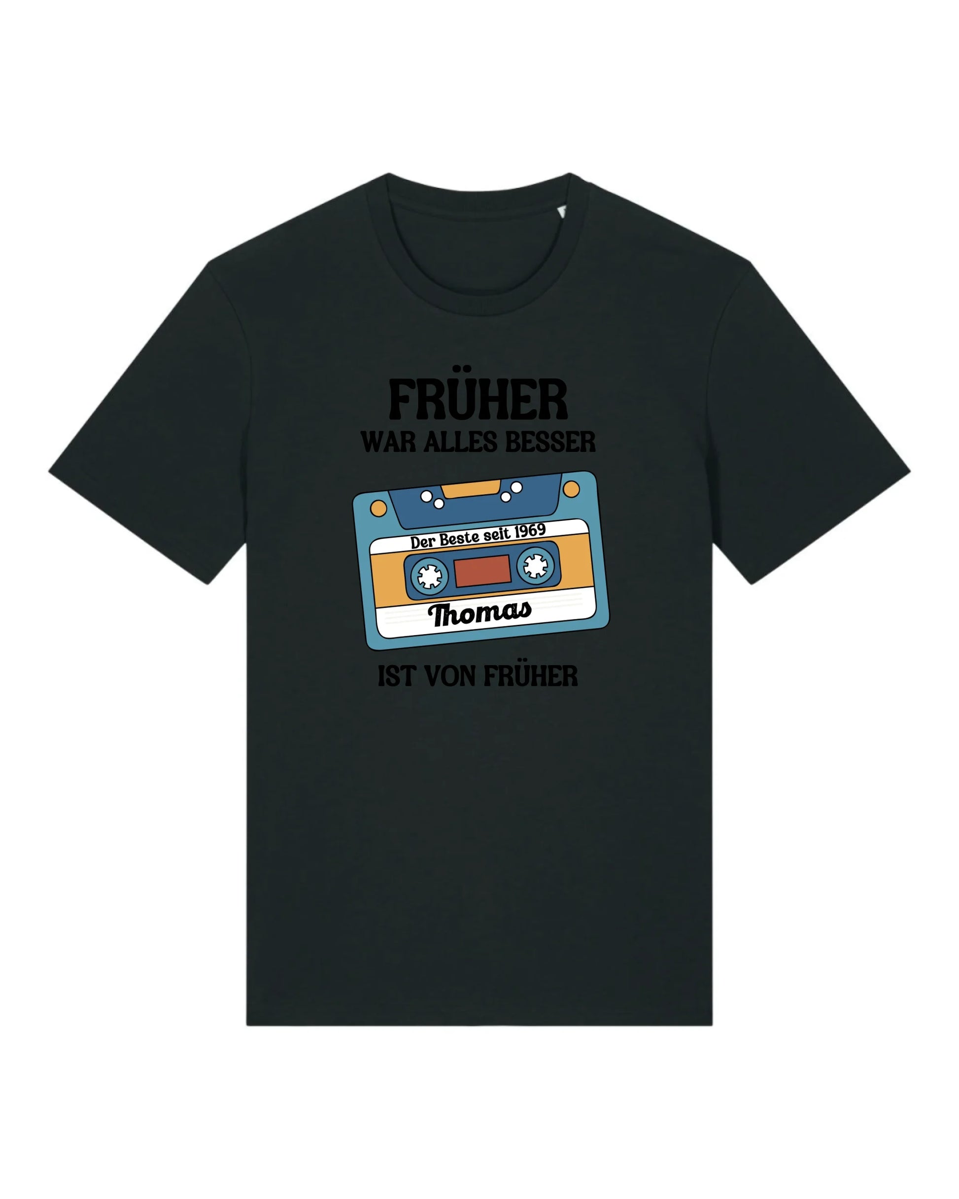 Früher war alles besser - Organic Men's Shirt (personalisierbar) Crafter T-Shirt ST ST Black