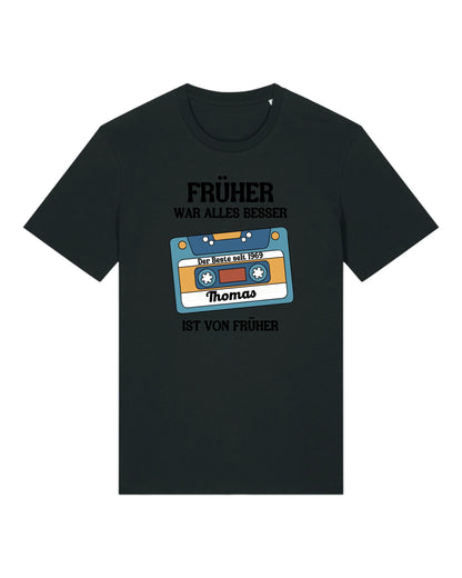 Früher war alles besser - Organic Men's Shirt (personalisierbar) Crafter T-Shirt ST ST Black