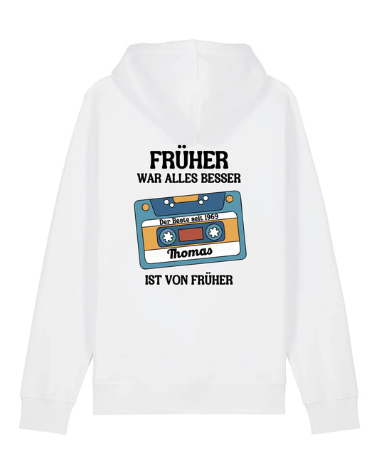 Früher war alles besser - Organic Unisex Hoodie (personalisierbar) Drummer 2.0 Hoodie ST ST