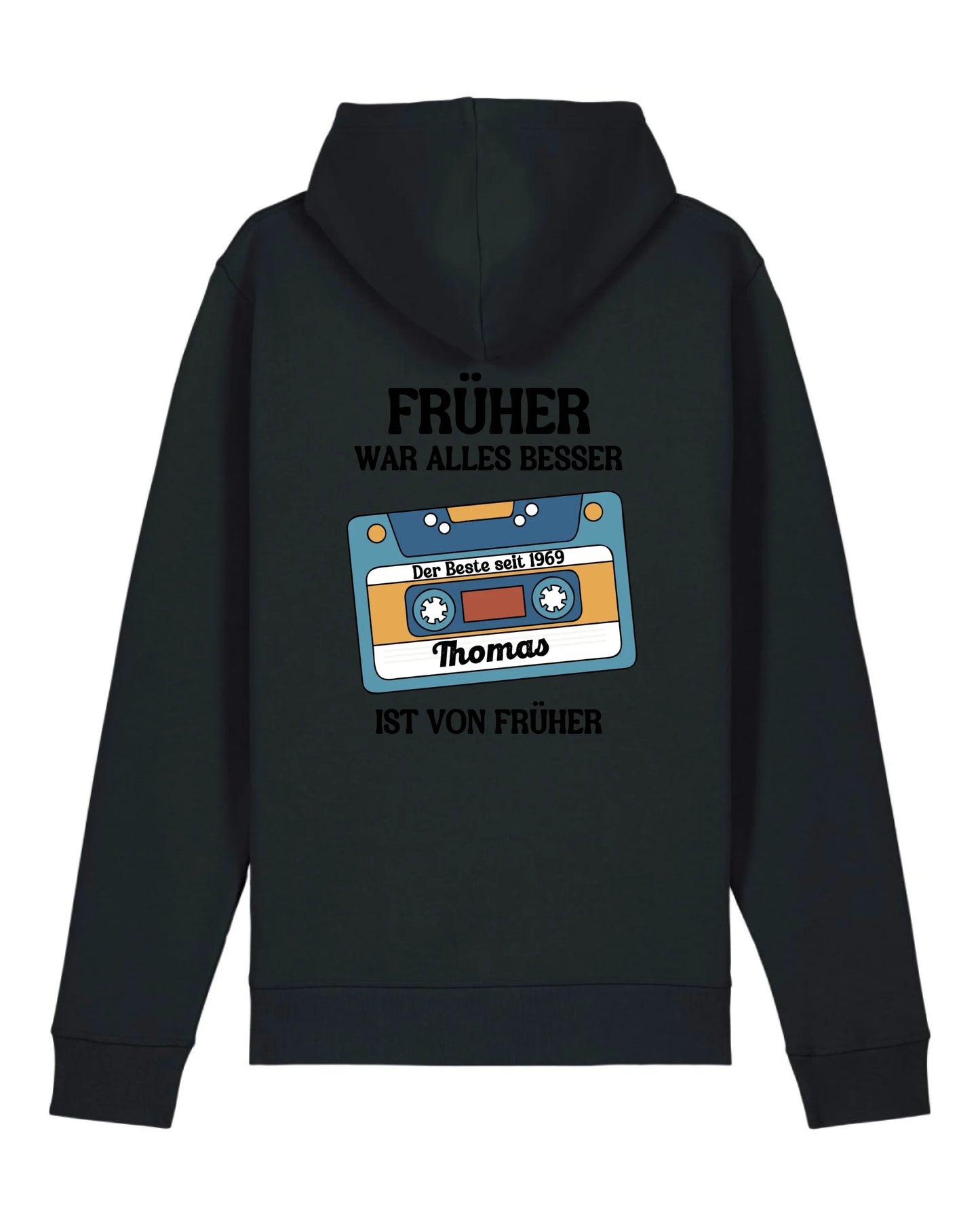 Früher war alles besser - Organic Unisex Hoodie (personalisierbar) Drummer 2.0 Hoodie ST ST Black