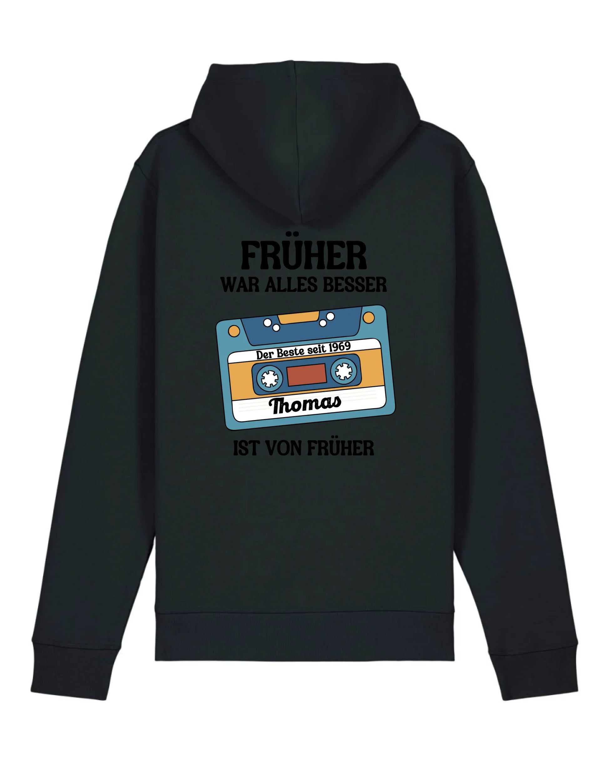 Früher war alles besser - Organic Unisex Hoodie (personalisierbar) Drummer 2.0 Hoodie ST ST Black