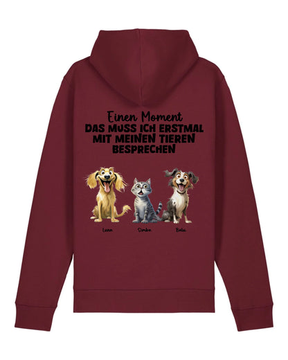 Das muss ich erst besprechen - Organic Unisex Hoodie (personalisierbar) Drummer 2.0 Hoodie ST ST Burgundy