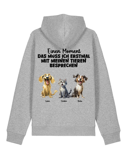 Das muss ich erst besprechen - Organic Unisex Hoodie (personalisierbar) Drummer 2.0 Hoodie ST ST Heather-Grey