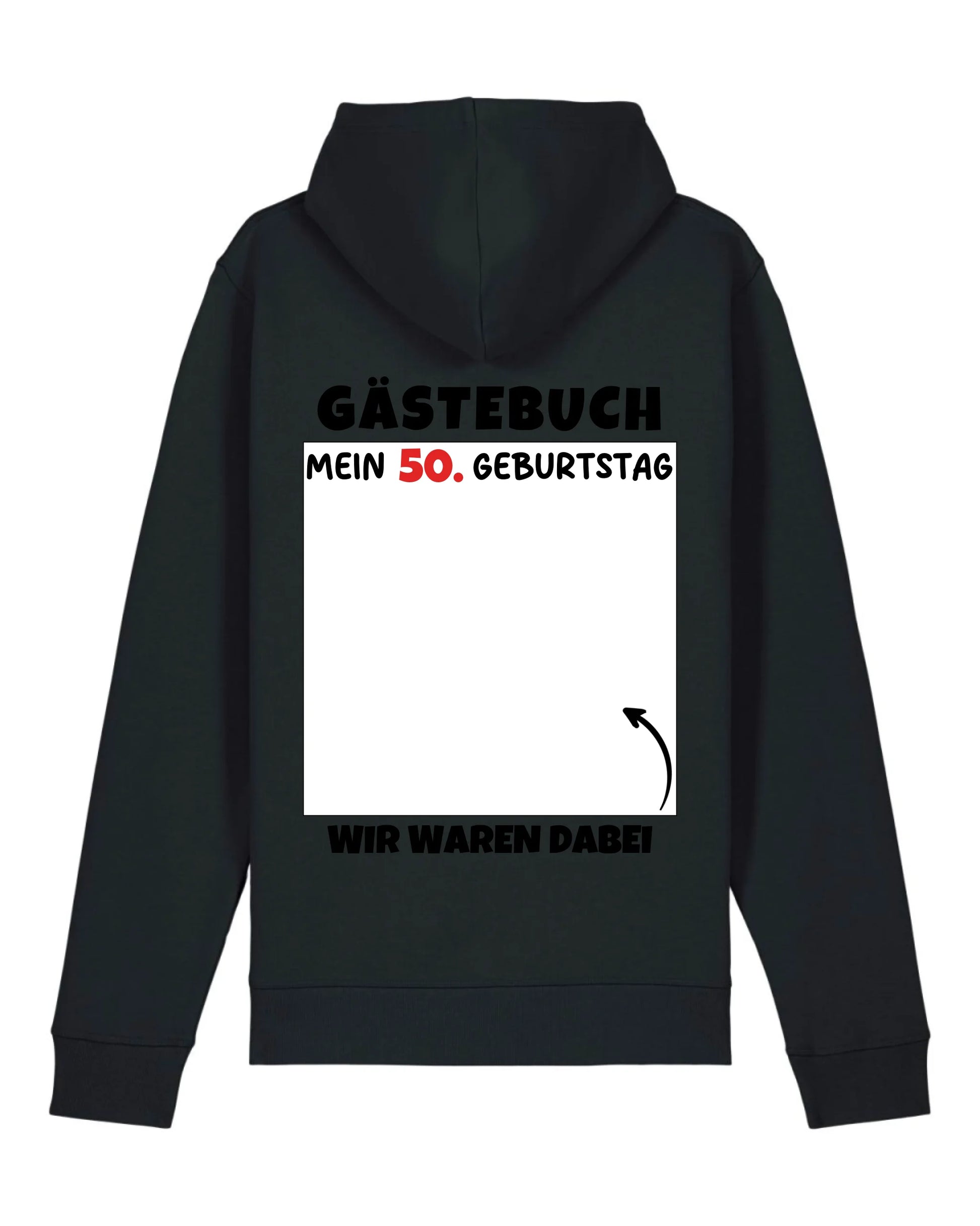 Gästebuch - Organic Unisex Hoodie (personalisierbar) Drummer 2.0 Hoodie ST ST Black