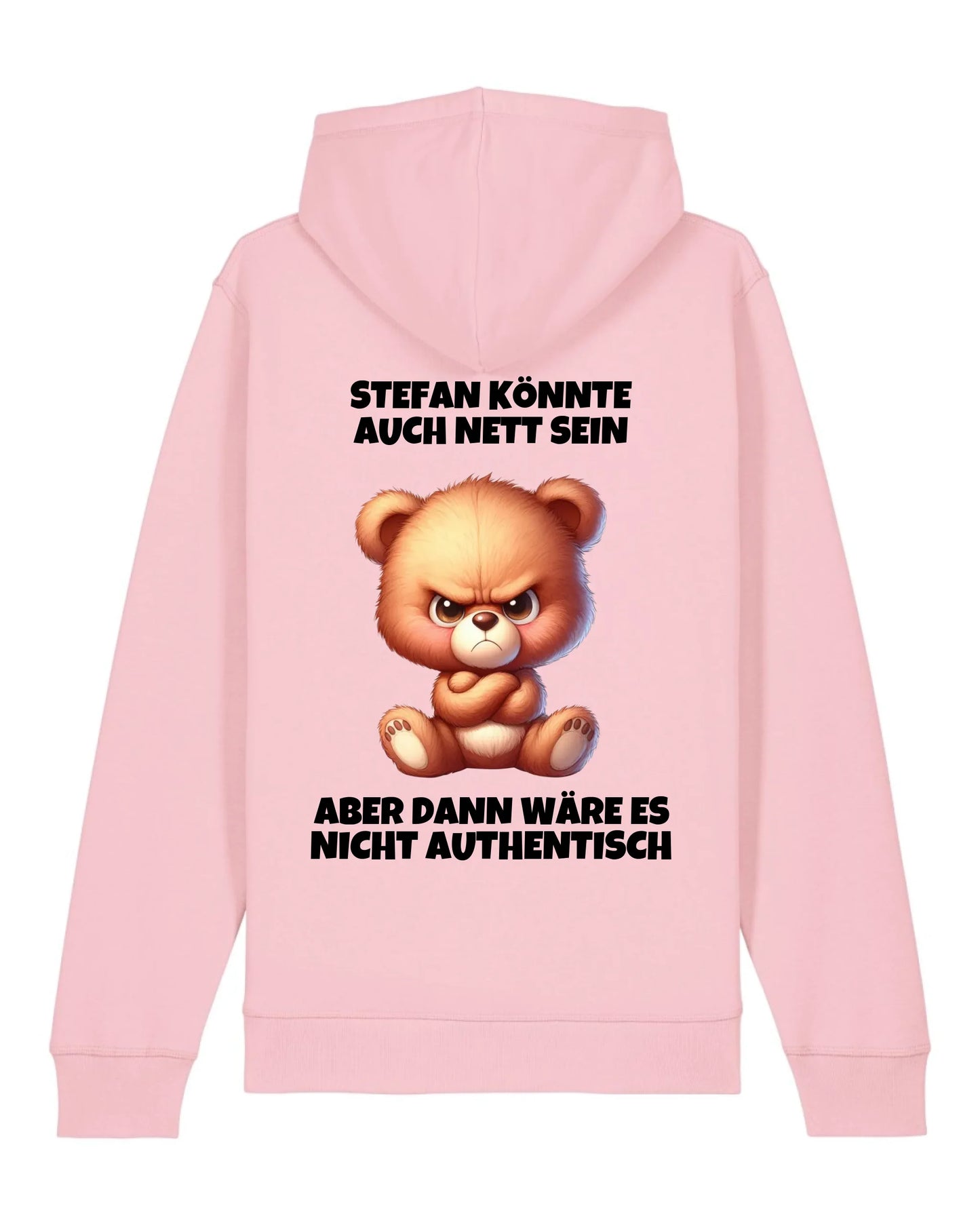 Nicht authentisch - Organic Unisex Hoodie (personalisierbar) Drummer 2.0 Hoodie ST ST Cotton-Pink