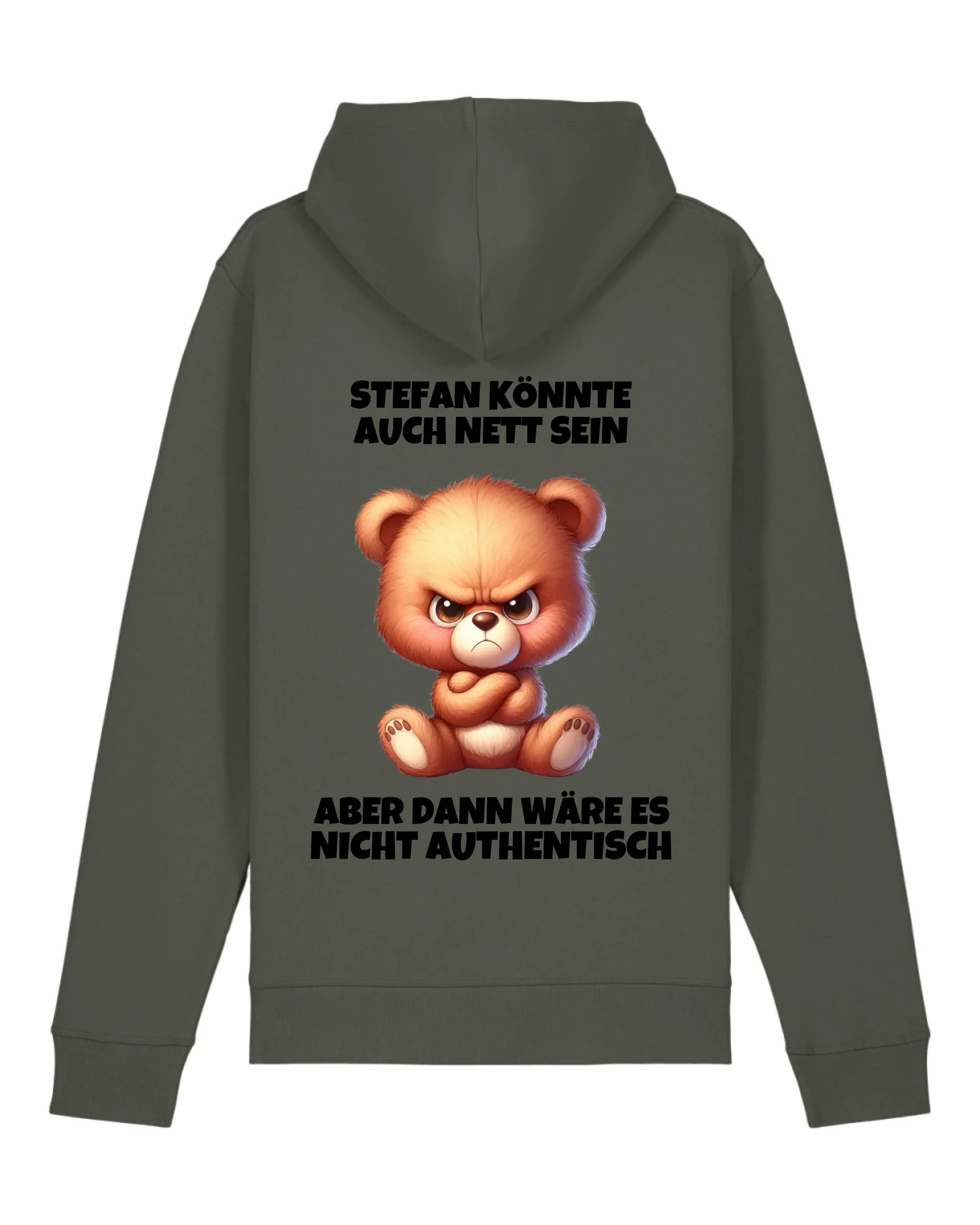 Nicht authentisch - Organic Unisex Hoodie (personalisierbar) Drummer 2.0 Hoodie ST ST Khaki