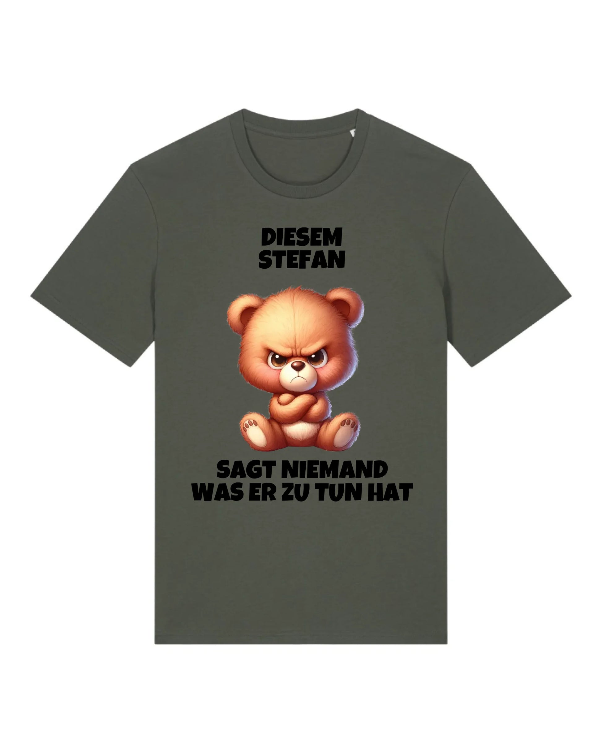 Niemand - Organic Men's Shirt (personalisierbar) Crafter T-Shirt ST ST Khaki