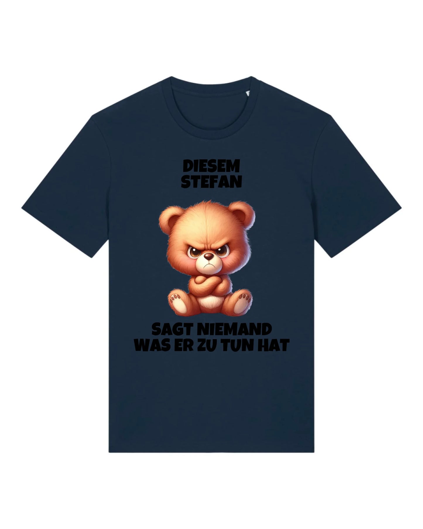 Niemand - Organic Men's Shirt (personalisierbar) Crafter T-Shirt ST ST French-Navy