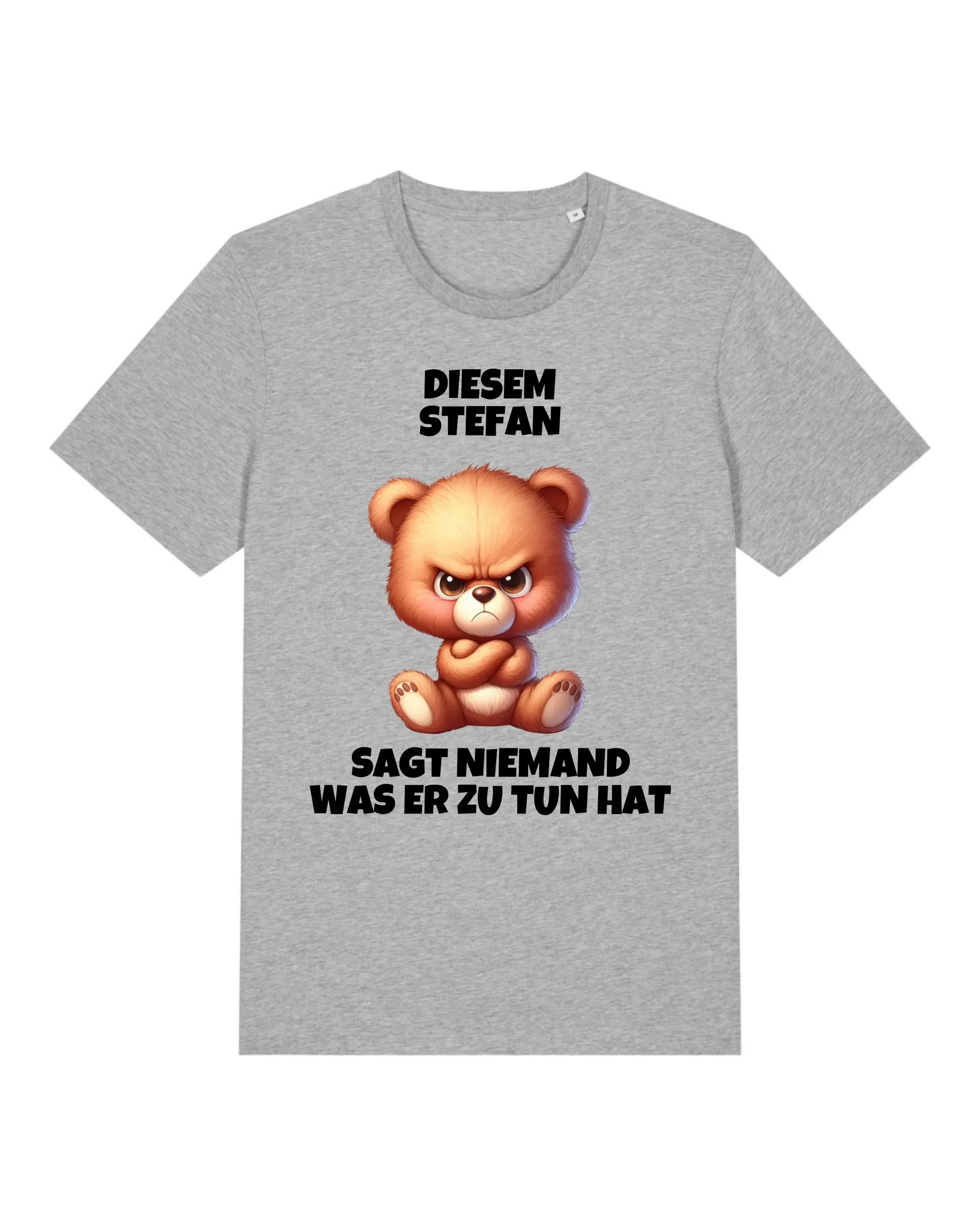 Niemand - Organic Men's Shirt (personalisierbar) Crafter T-Shirt ST ST Heather-Grey