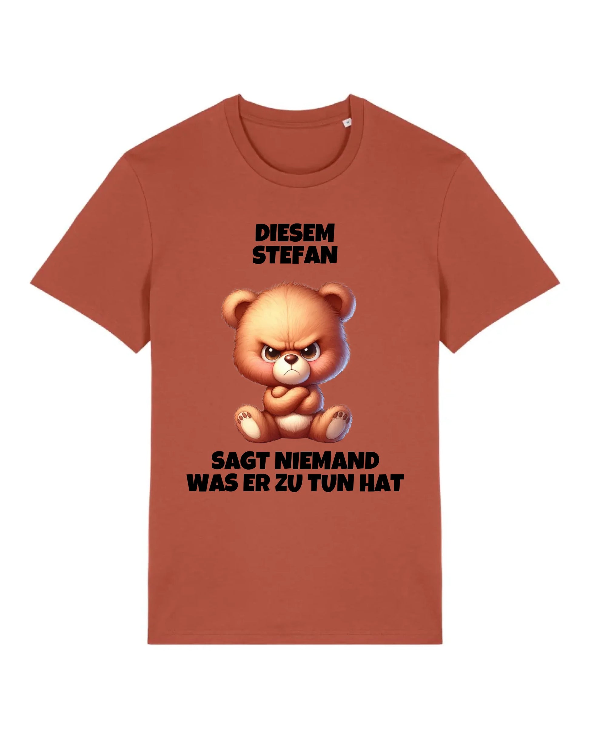 Niemand - Organic Men's Shirt (personalisierbar) Crafter T-Shirt ST ST Heritage-Brown