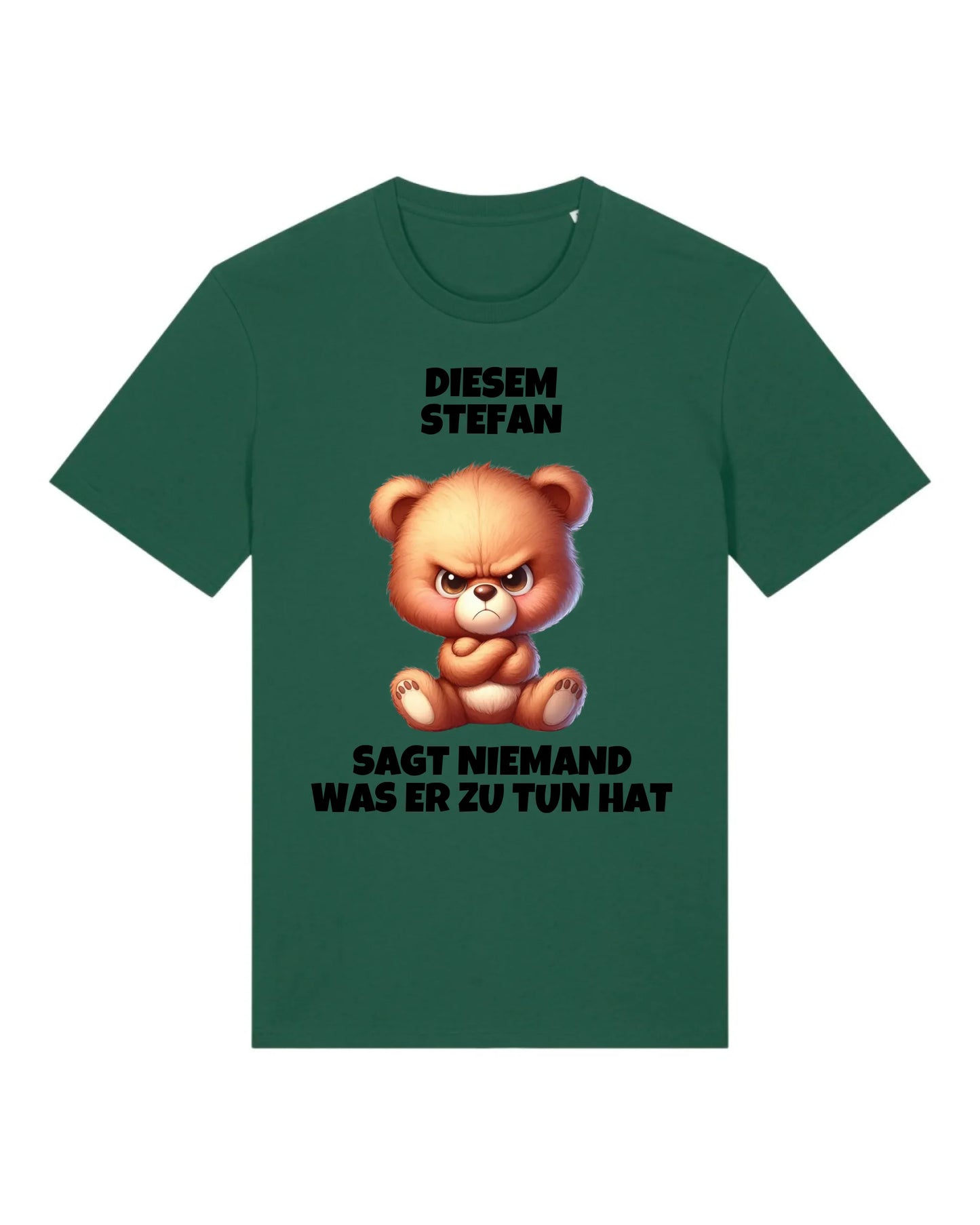 Niemand - Organic Men's Shirt (personalisierbar) Crafter T-Shirt ST ST Bottled-Green