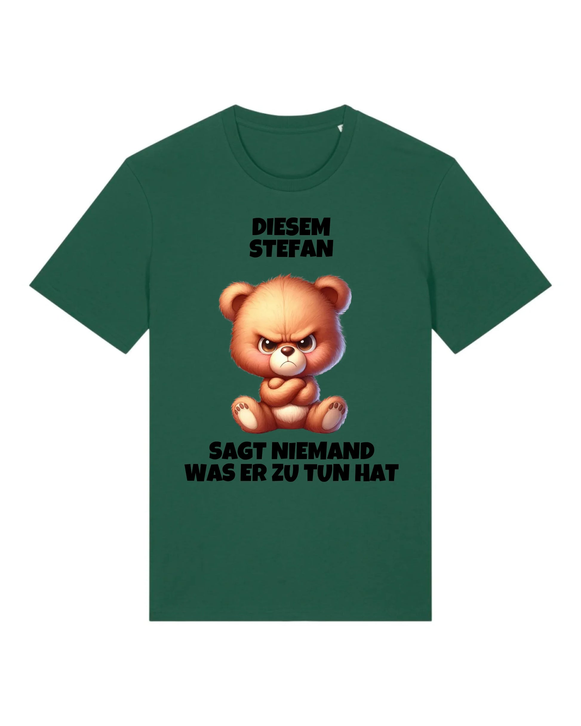 Niemand - Organic Men's Shirt (personalisierbar) Crafter T-Shirt ST ST Bottled-Green