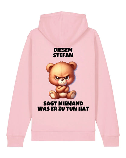 Niemand - Organic Unisex Hoodie (personalisierbar) Drummer 2.0 Hoodie ST ST Cotton-Pink
