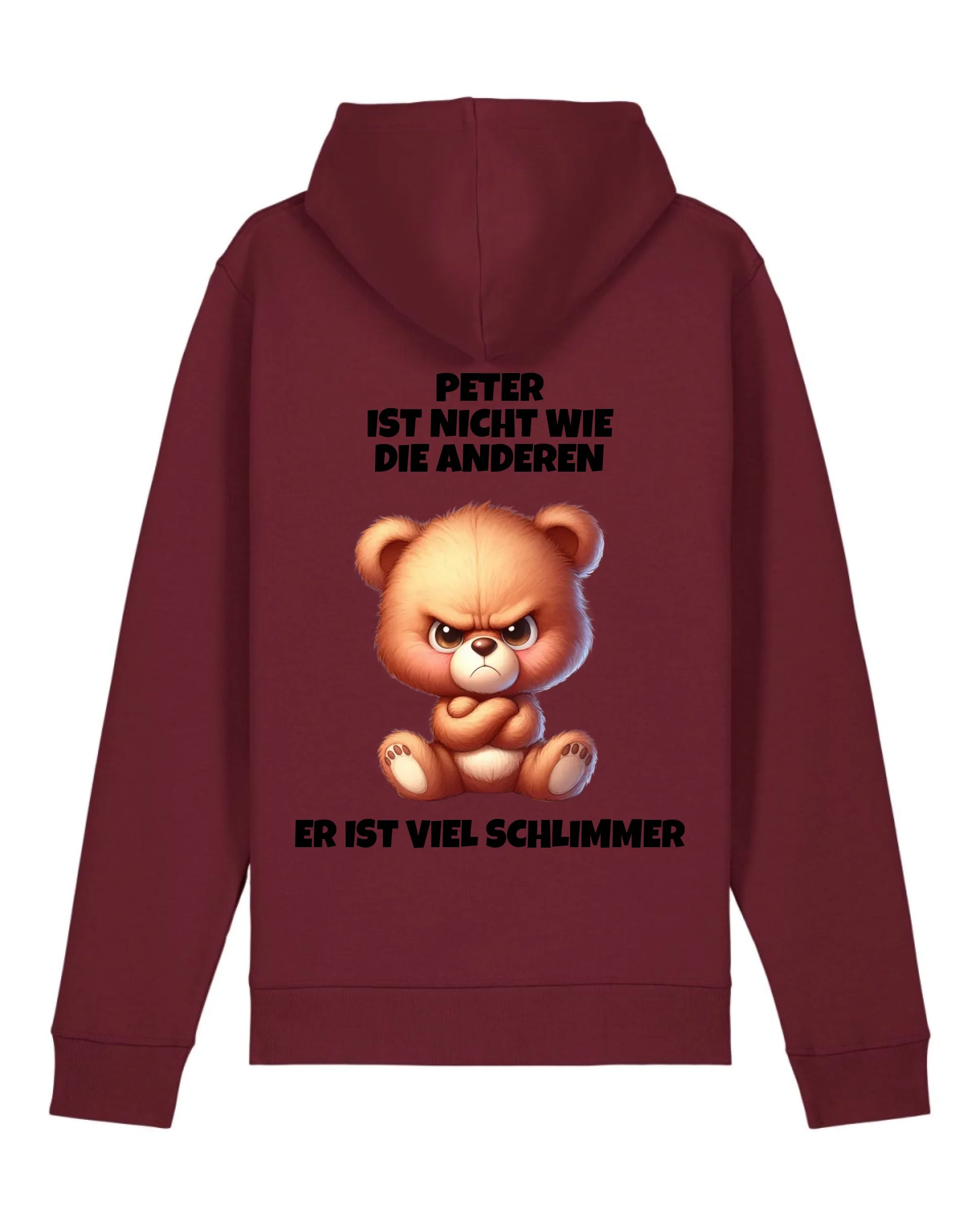 Nicht wie die anderen - Organic Unisex Hoodie (personalisierbar) Drummer 2.0 Hoodie ST ST Burgundy