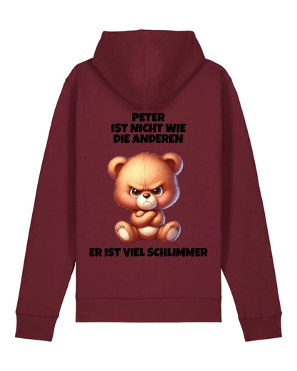 Nicht wie die anderen - Organic Unisex Hoodie (personalisierbar) Drummer 2.0 Hoodie ST ST Burgundy