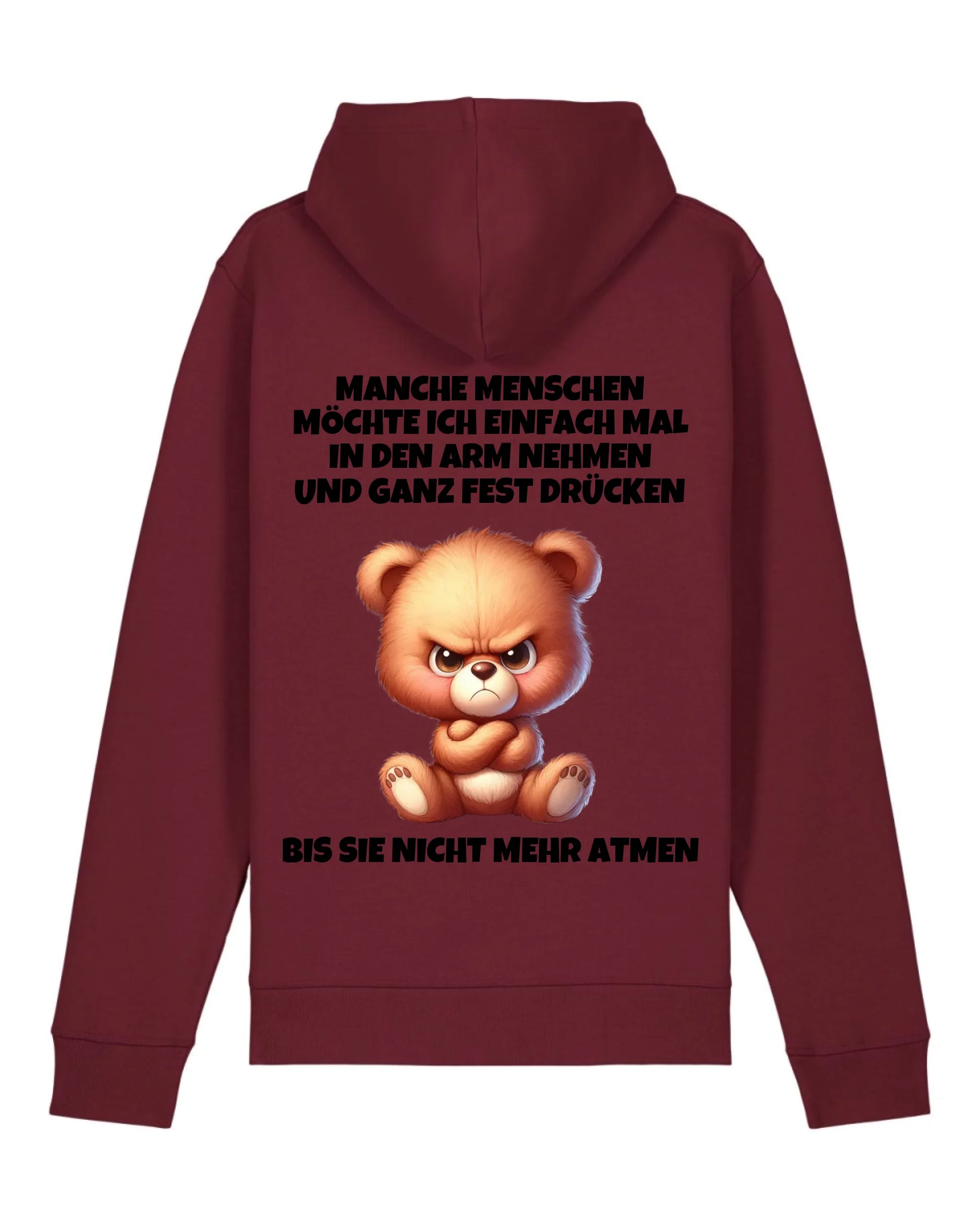 In den Arm nehmen - Organic Unisex Hoodie (personalisierbar) Drummer 2.0 Hoodie ST ST Burgundy
