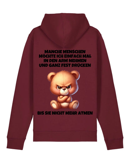 In den Arm nehmen - Organic Unisex Hoodie (personalisierbar) Drummer 2.0 Hoodie ST ST Burgundy