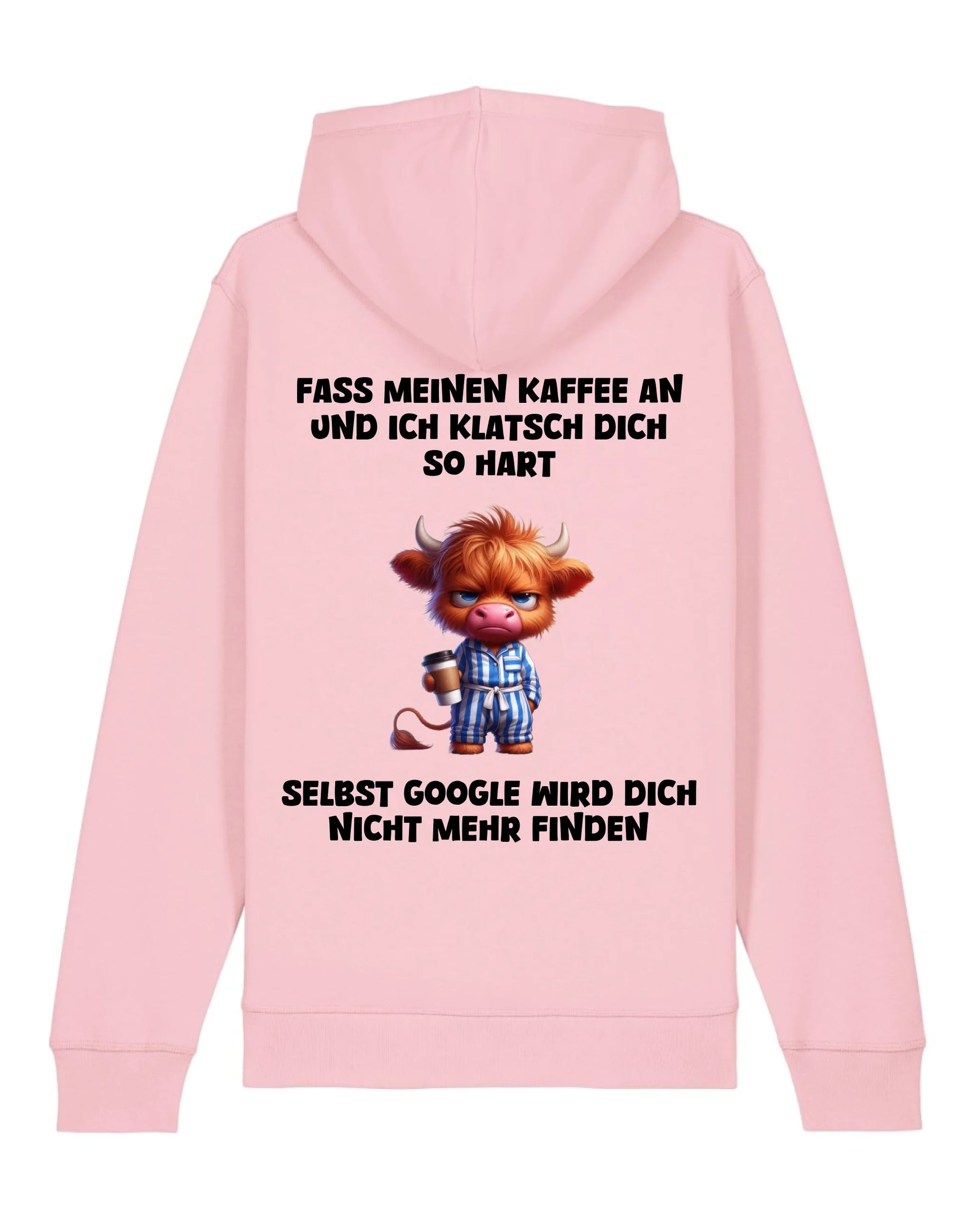 Fass meinen Kaffee an - Organic Unisex Hoodie (personalisierbar) Drummer 2.0 Hoodie ST ST Cotton-Pink