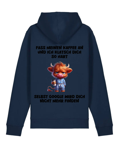 Fass meinen Kaffee an - Organic Unisex Hoodie (personalisierbar) Drummer 2.0 Hoodie ST ST French-Navy