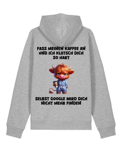 Fass meinen Kaffee an - Organic Unisex Hoodie (personalisierbar) Drummer 2.0 Hoodie ST ST Heather-Grey