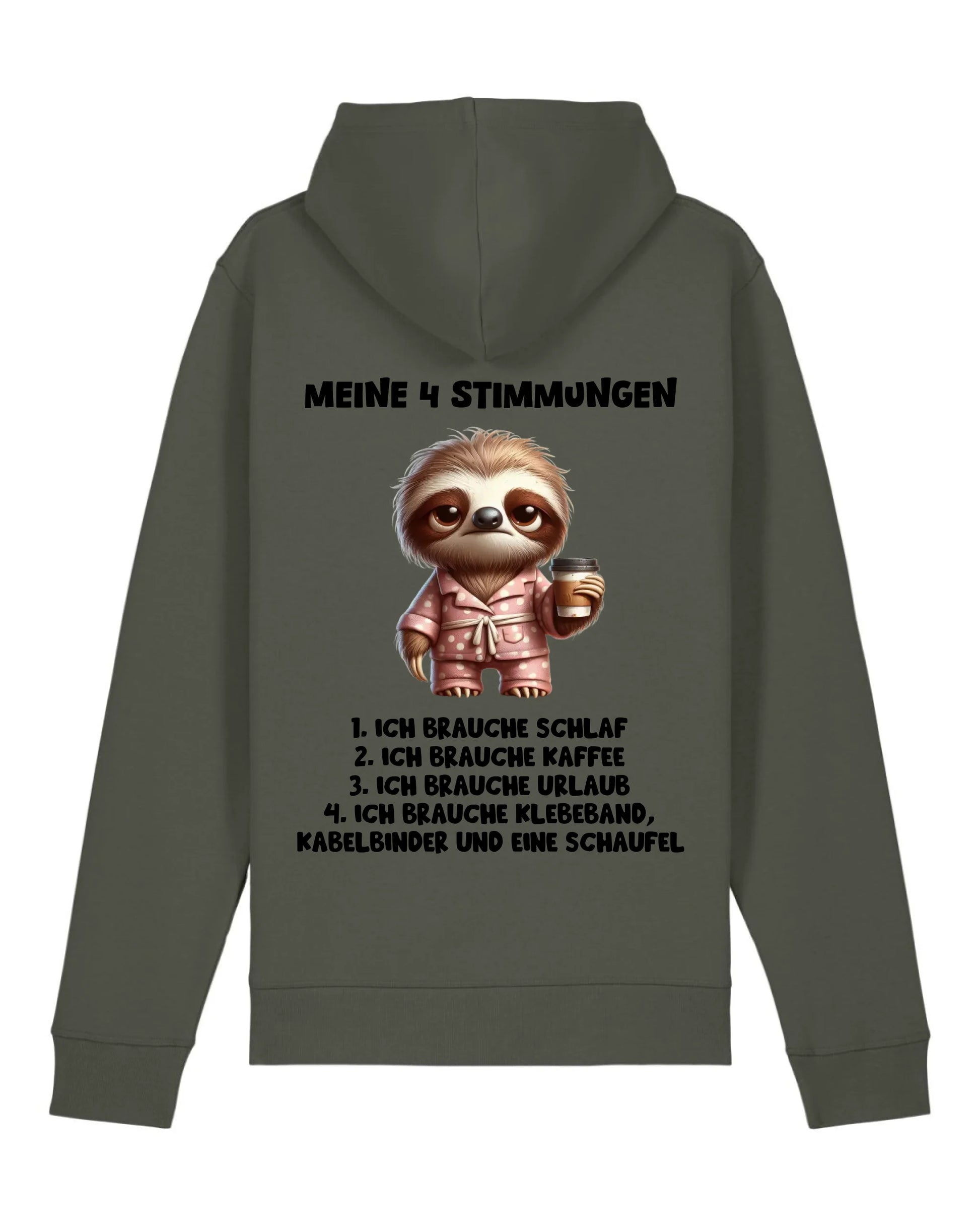 Meine 4 Stimmungen - Organic Unisex Hoodie (personalisierbar) Drummer 2.0 Hoodie ST ST Khaki