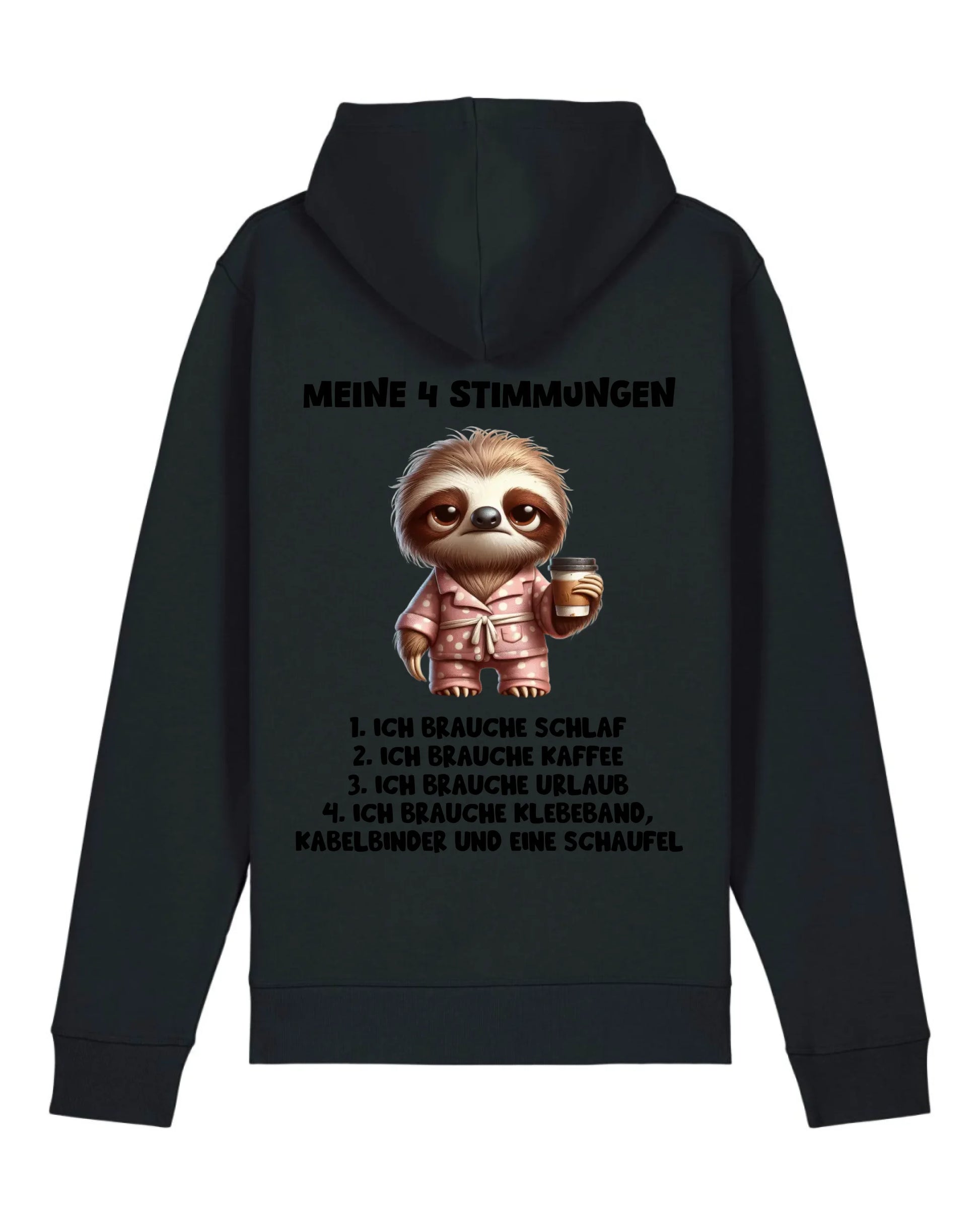 Meine 4 Stimmungen - Organic Unisex Hoodie (personalisierbar) Drummer 2.0 Hoodie ST ST Black