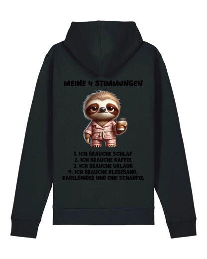 Meine 4 Stimmungen - Organic Unisex Hoodie (personalisierbar) Drummer 2.0 Hoodie ST ST Black