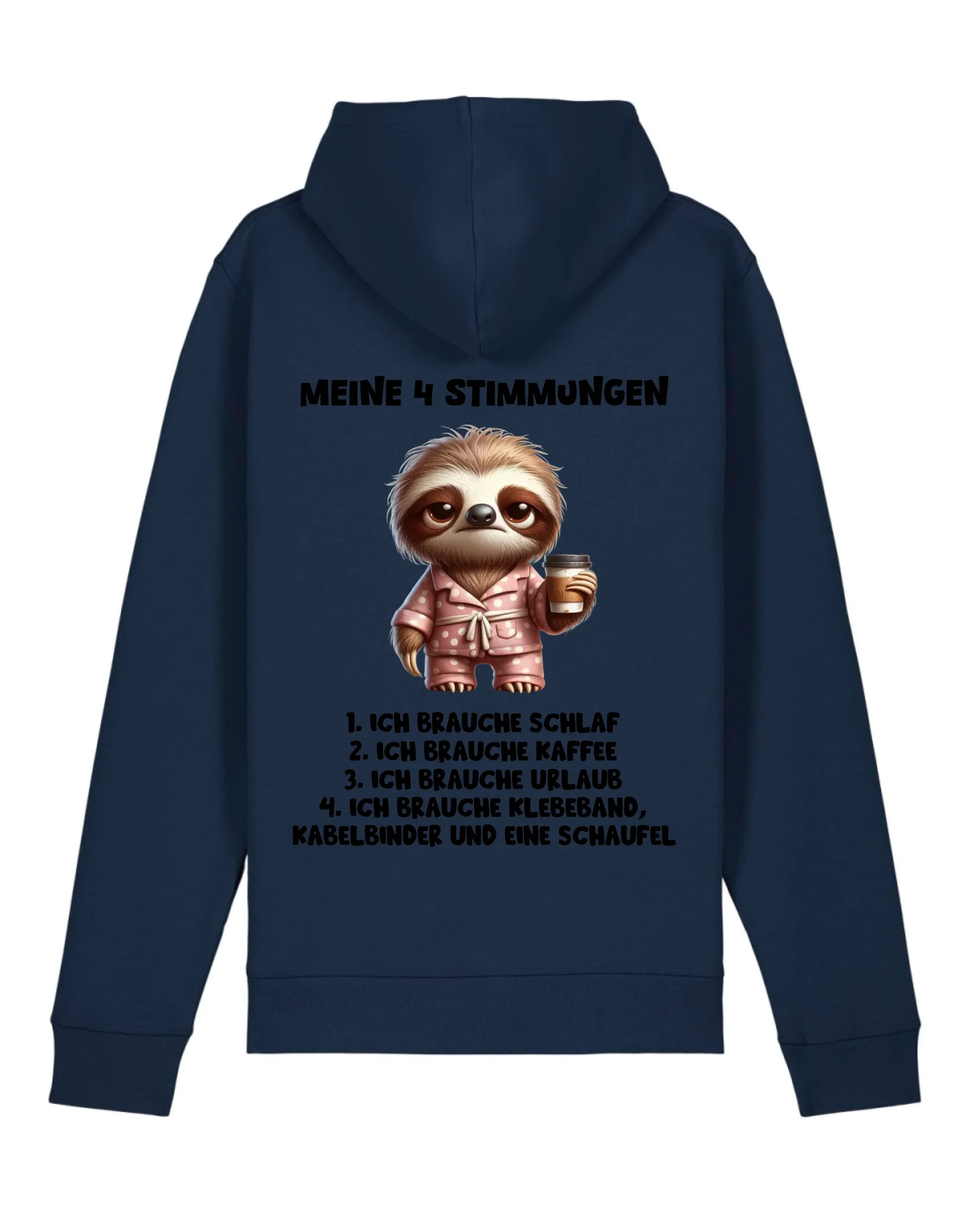 Meine 4 Stimmungen - Organic Unisex Hoodie (personalisierbar) Drummer 2.0 Hoodie ST ST French-Navy
