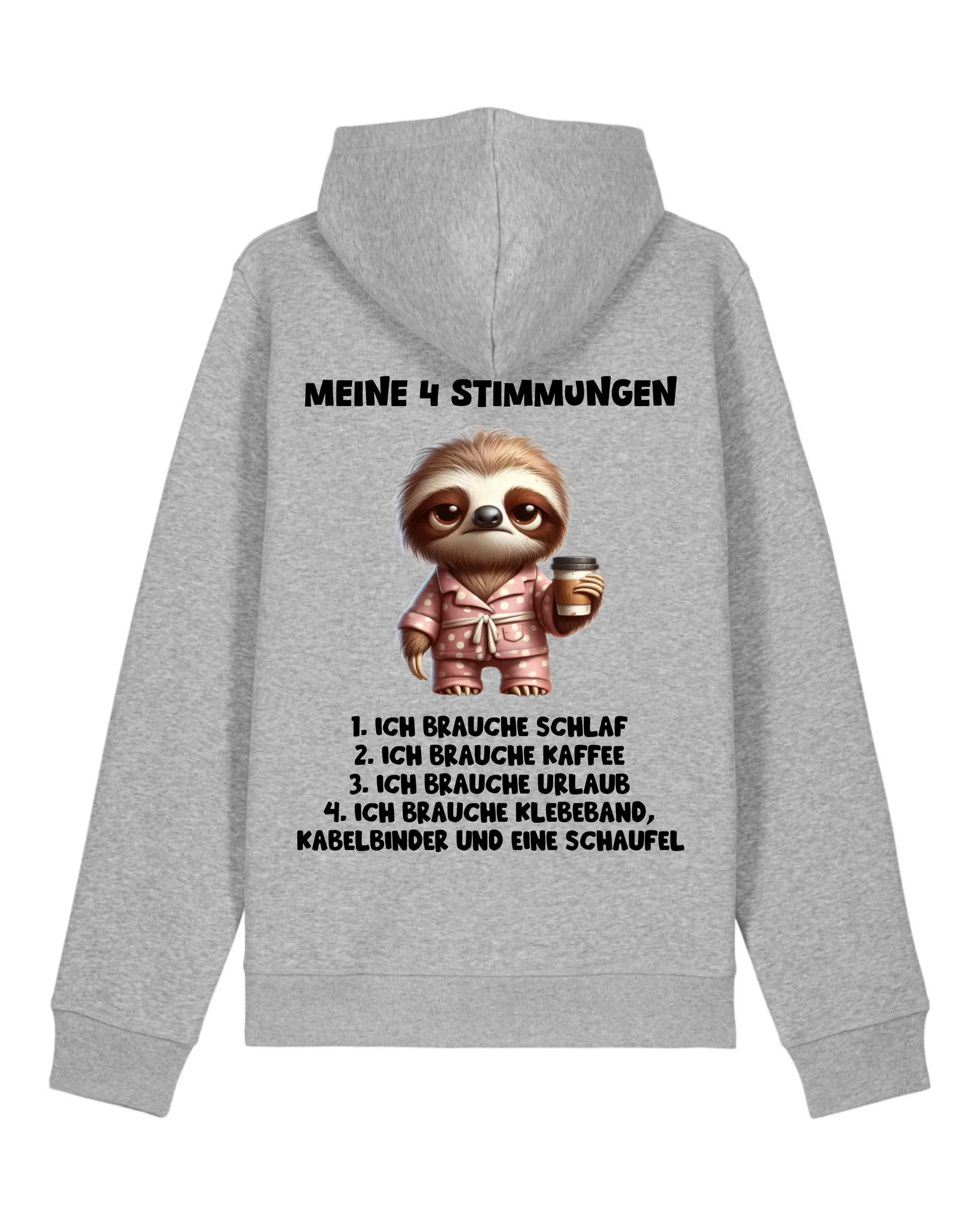 Meine 4 Stimmungen - Organic Unisex Hoodie (personalisierbar) Drummer 2.0 Hoodie ST ST Heather-Grey