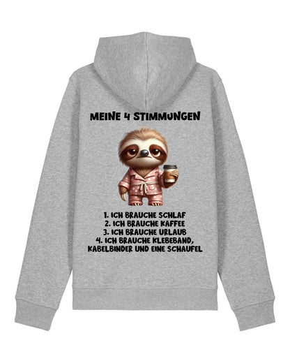 Meine 4 Stimmungen - Organic Unisex Hoodie (personalisierbar) Drummer 2.0 Hoodie ST ST Heather-Grey