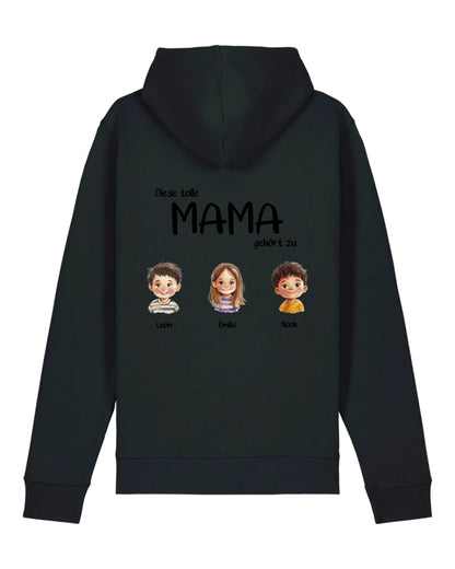 Tolle Mama - Organic Unisex Hoodie (personalisierbar) Drummer 2.0 Hoodie ST ST Black