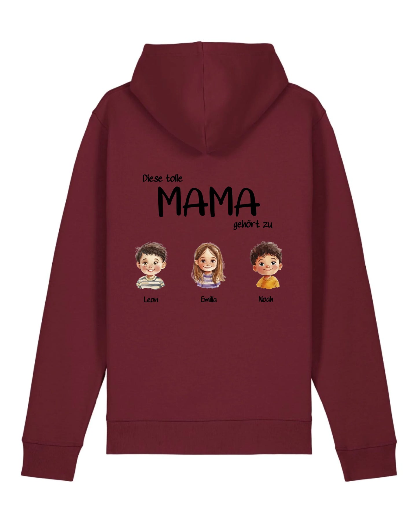Tolle Mama - Organic Unisex Hoodie (personalisierbar) Drummer 2.0 Hoodie ST ST Burgundy