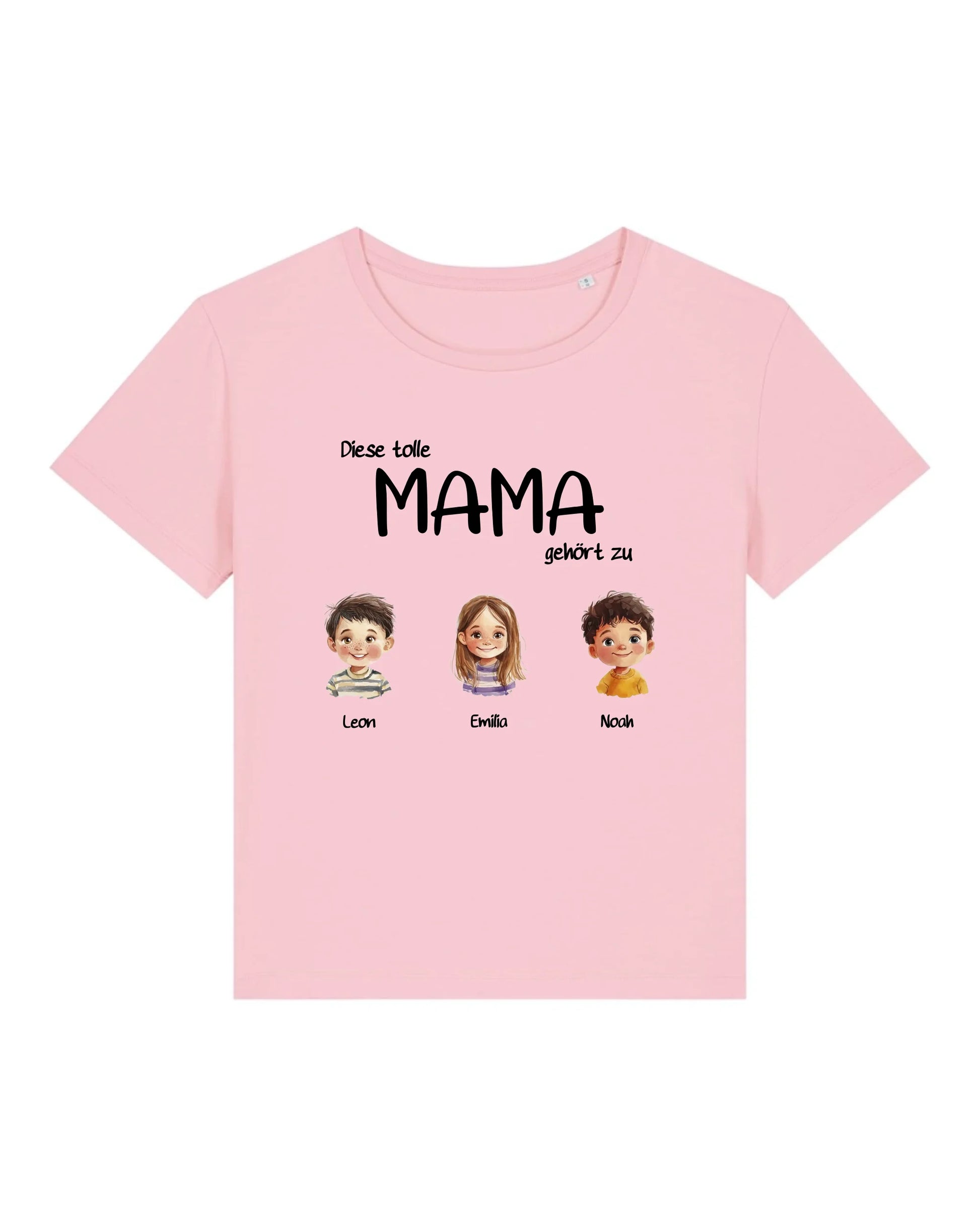 Tolle Mama - Organic Women's Shirt (personalisierbar) Serena T-Shirt ST ST Cotton-Pink