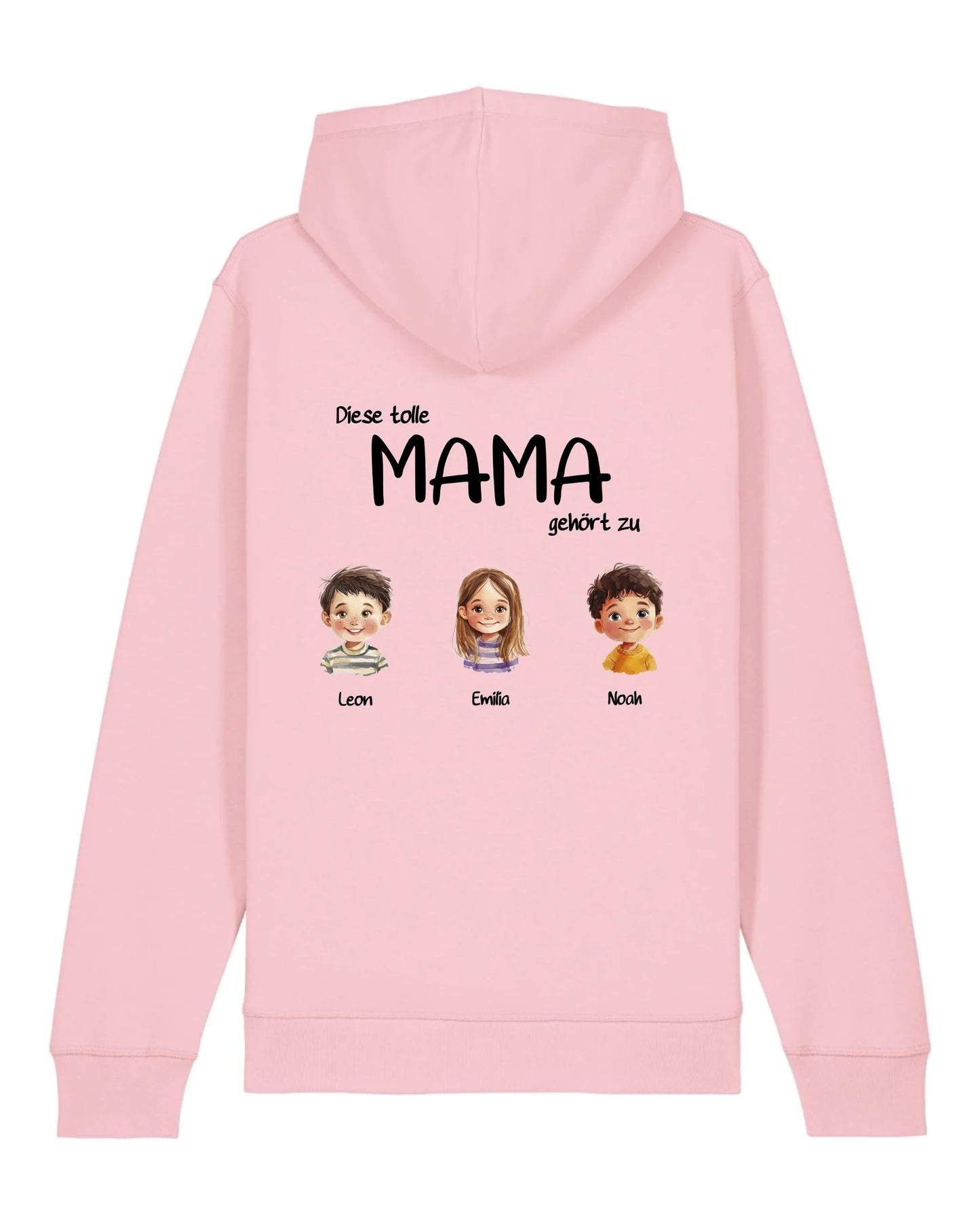 Tolle Mama - Organic Unisex Hoodie (personalisierbar) Drummer 2.0 Hoodie ST ST Cotton-Pink