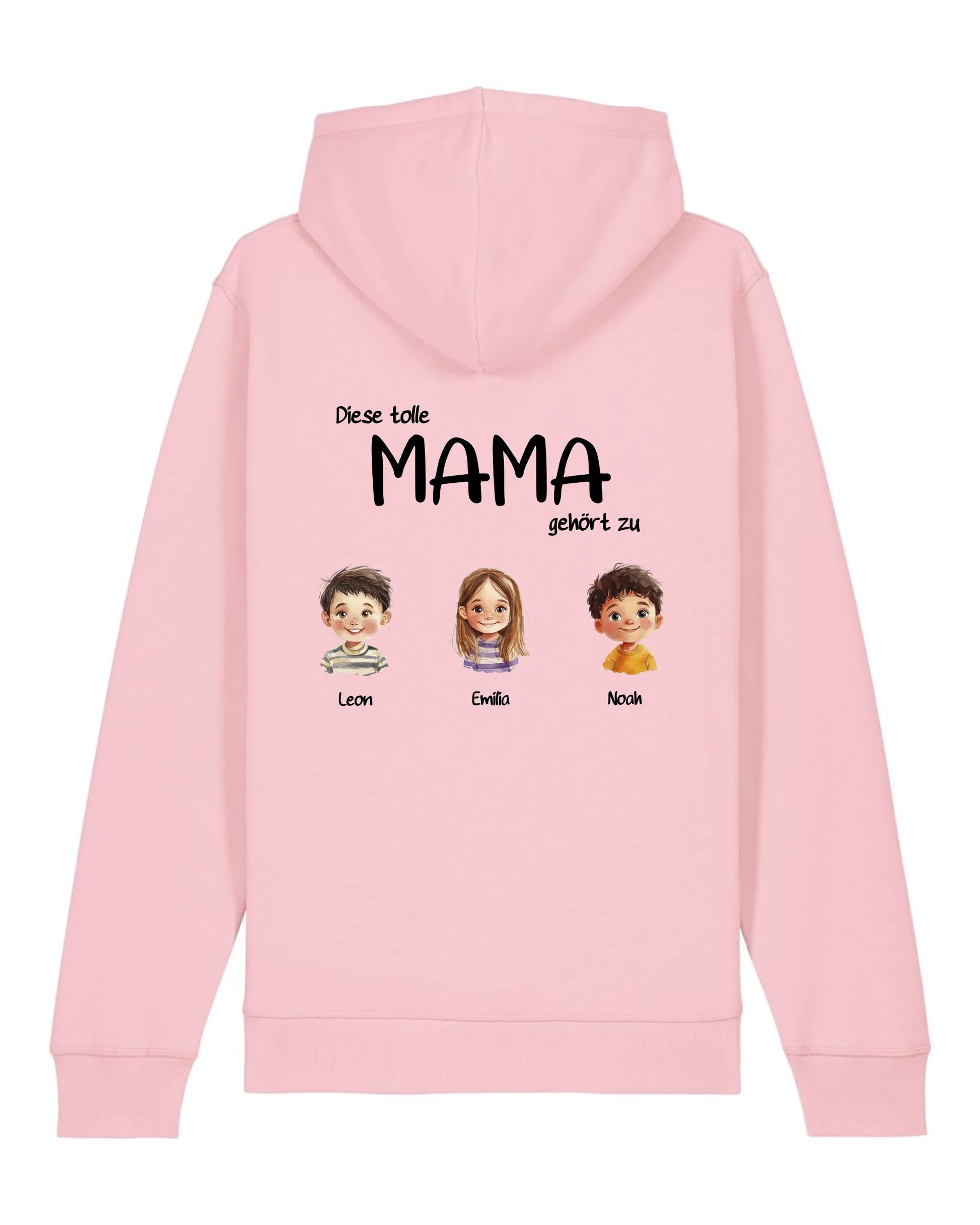 Tolle Mama - Organic Unisex Hoodie (personalisierbar) Drummer 2.0 Hoodie ST ST Cotton-Pink