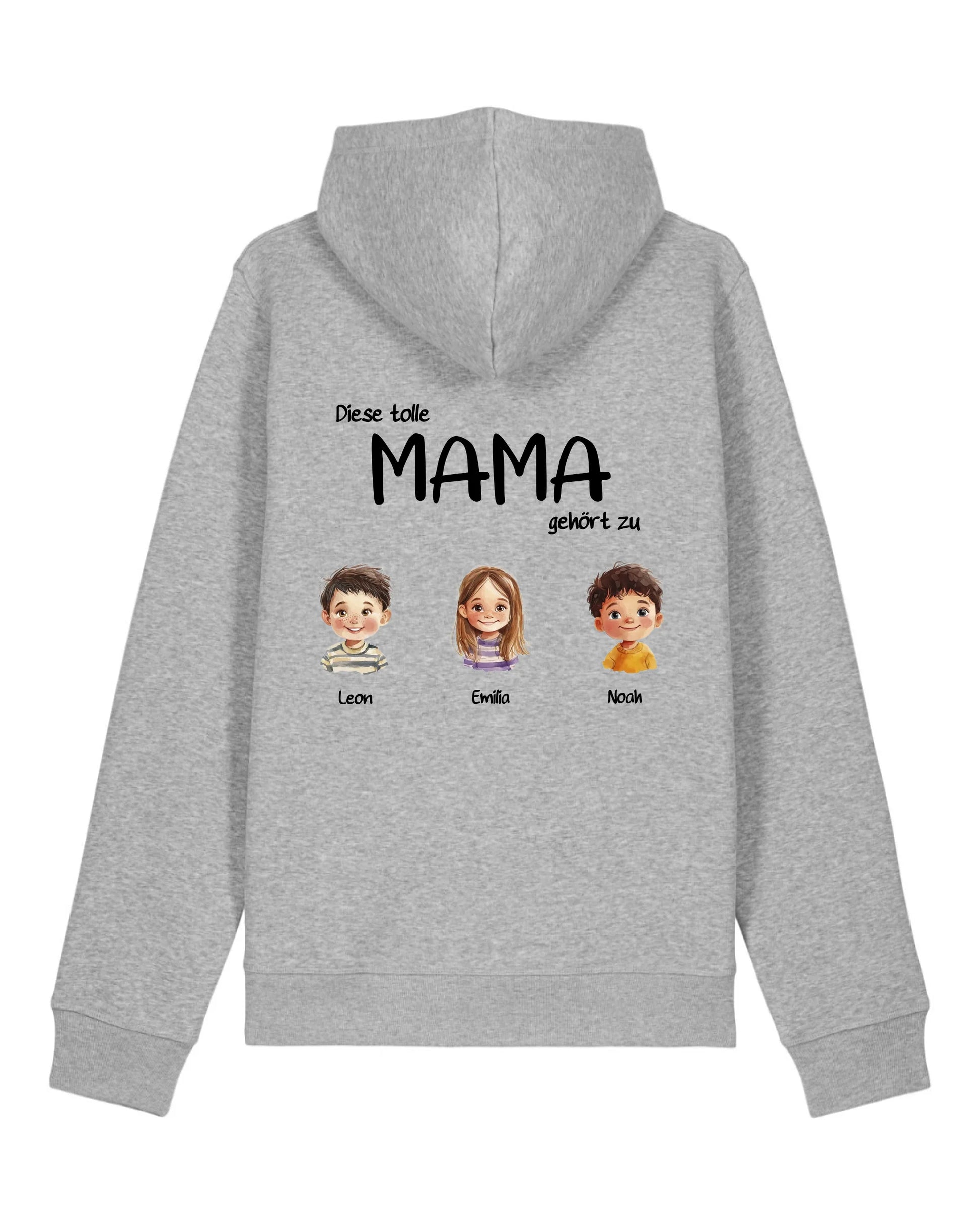 Tolle Mama - Organic Unisex Hoodie (personalisierbar) Drummer 2.0 Hoodie ST ST Heather-Grey
