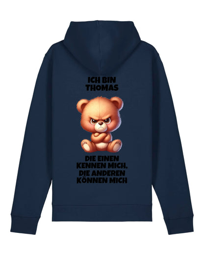 Die einen kennen mich - Organic Unisex Hoodie (personalisierbar) Drummer 2.0 Hoodie ST ST French-Navy