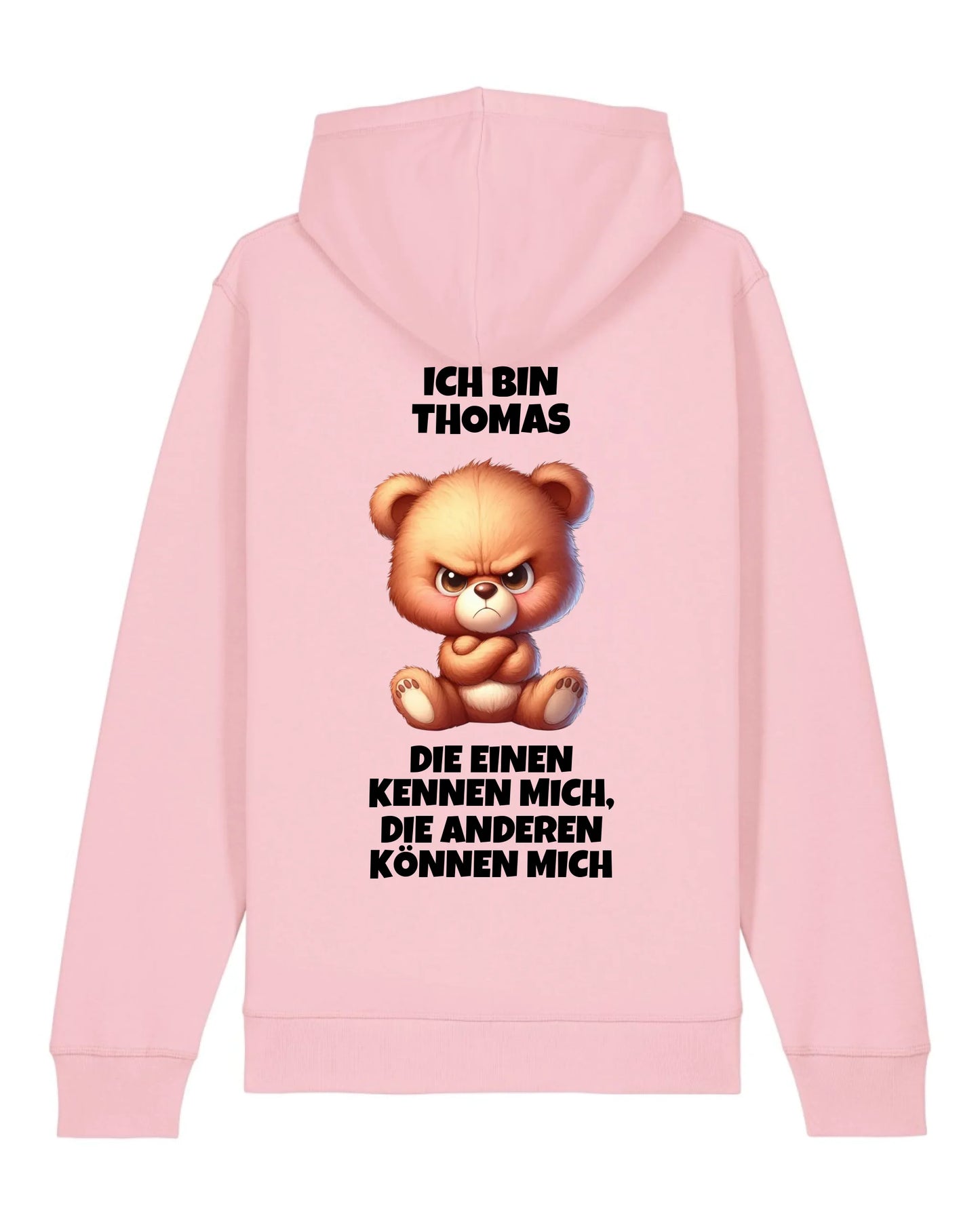 Die einen kennen mich - Organic Unisex Hoodie (personalisierbar) Drummer 2.0 Hoodie ST ST Cotton-Pink