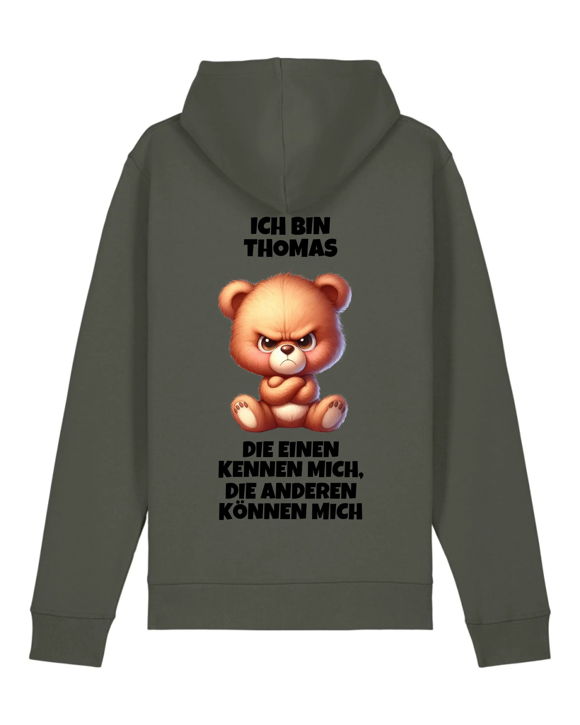 Die einen kennen mich - Organic Unisex Hoodie (personalisierbar) Drummer 2.0 Hoodie ST ST Khaki