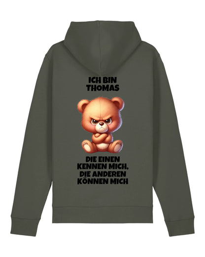 Die einen kennen mich - Organic Unisex Hoodie (personalisierbar) Drummer 2.0 Hoodie ST ST Khaki