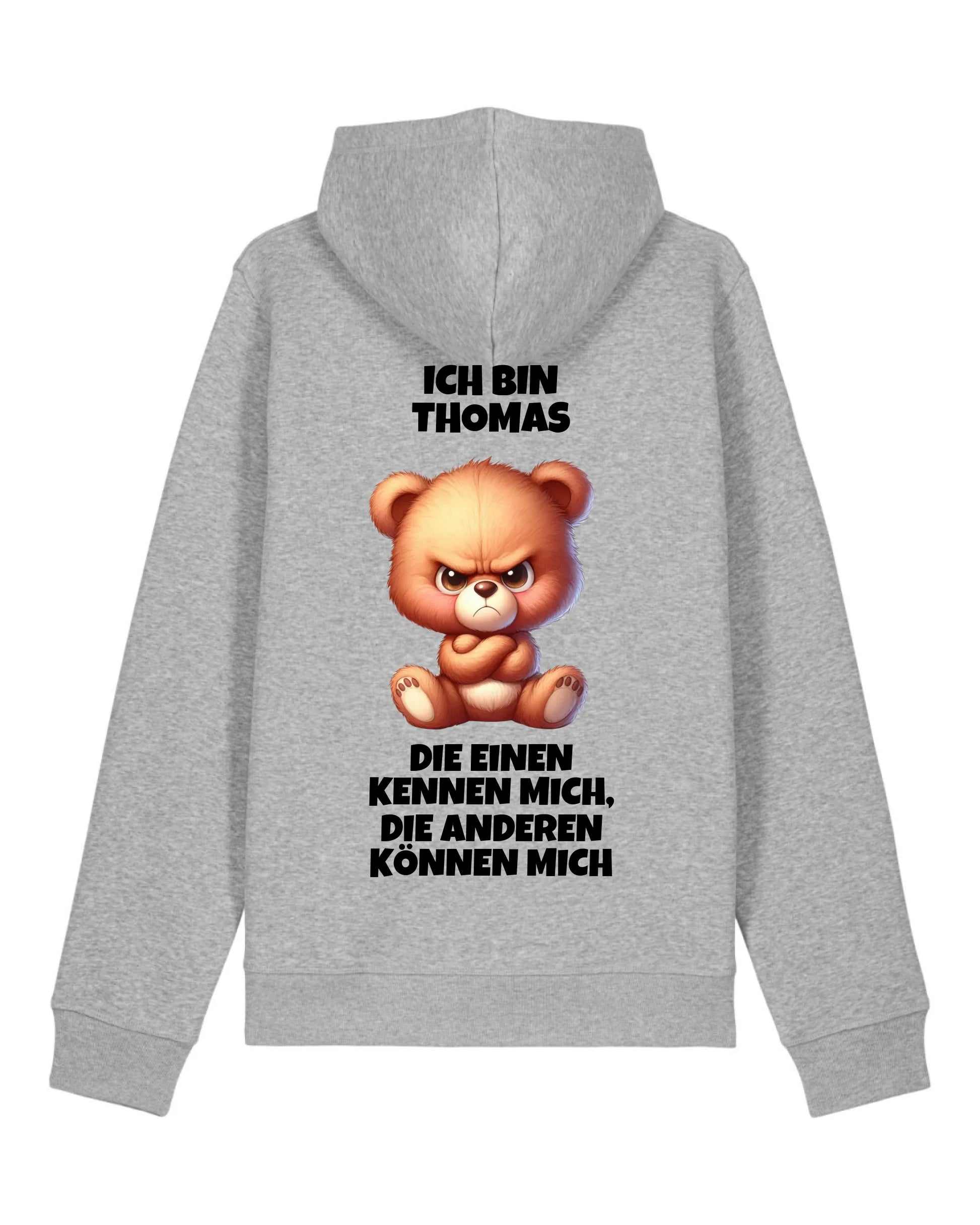 Die einen kennen mich - Organic Unisex Hoodie (personalisierbar) Drummer 2.0 Hoodie ST ST Heather-Grey