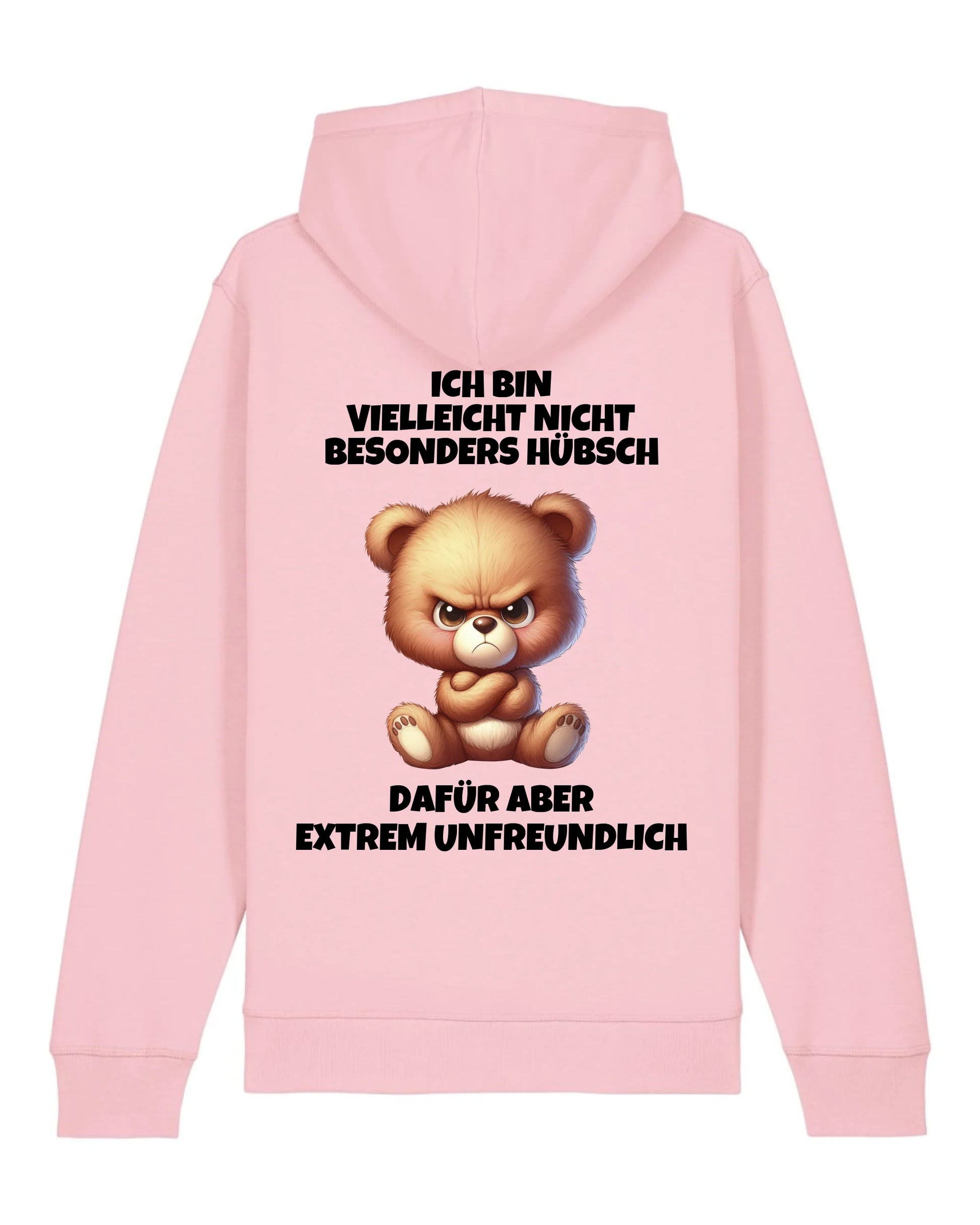 Nicht besonders hübsch - Organic Unisex Hoodie (personalisierbar) Drummer 2.0 Hoodie ST ST Cotton-Pink