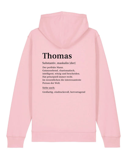 Definition - Organic Unisex Hoodie (personalisierbar) Drummer 2.0 Hoodie ST ST Cotton-Pink