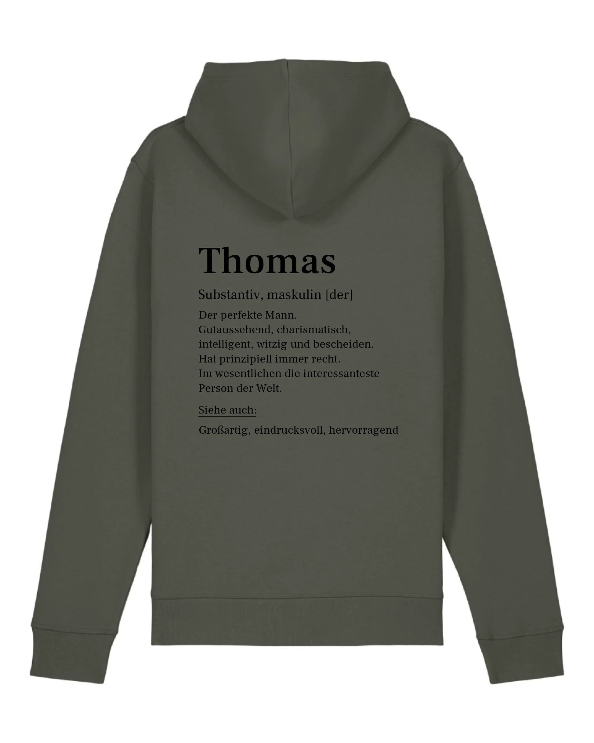 Definition - Organic Unisex Hoodie (personalisierbar) Drummer 2.0 Hoodie ST ST Khaki