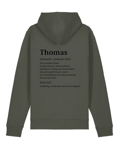Definition - Organic Unisex Hoodie (personalisierbar) Drummer 2.0 Hoodie ST ST Khaki