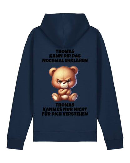 Erklären aber nicht verstehen - Organic Unisex Hoodie (personalisierbar) Drummer 2.0 Hoodie ST ST French-Navy