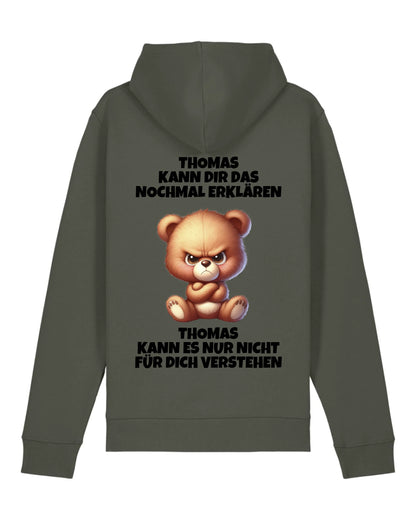 Erklären aber nicht verstehen - Organic Unisex Hoodie (personalisierbar) Drummer 2.0 Hoodie ST ST Khaki
