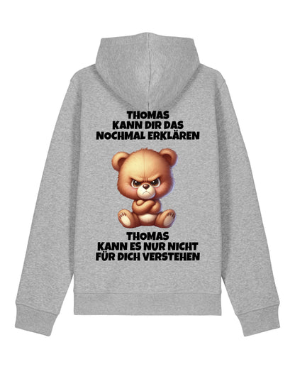 Erklären aber nicht verstehen - Organic Unisex Hoodie (personalisierbar) Drummer 2.0 Hoodie ST ST Heather-Grey