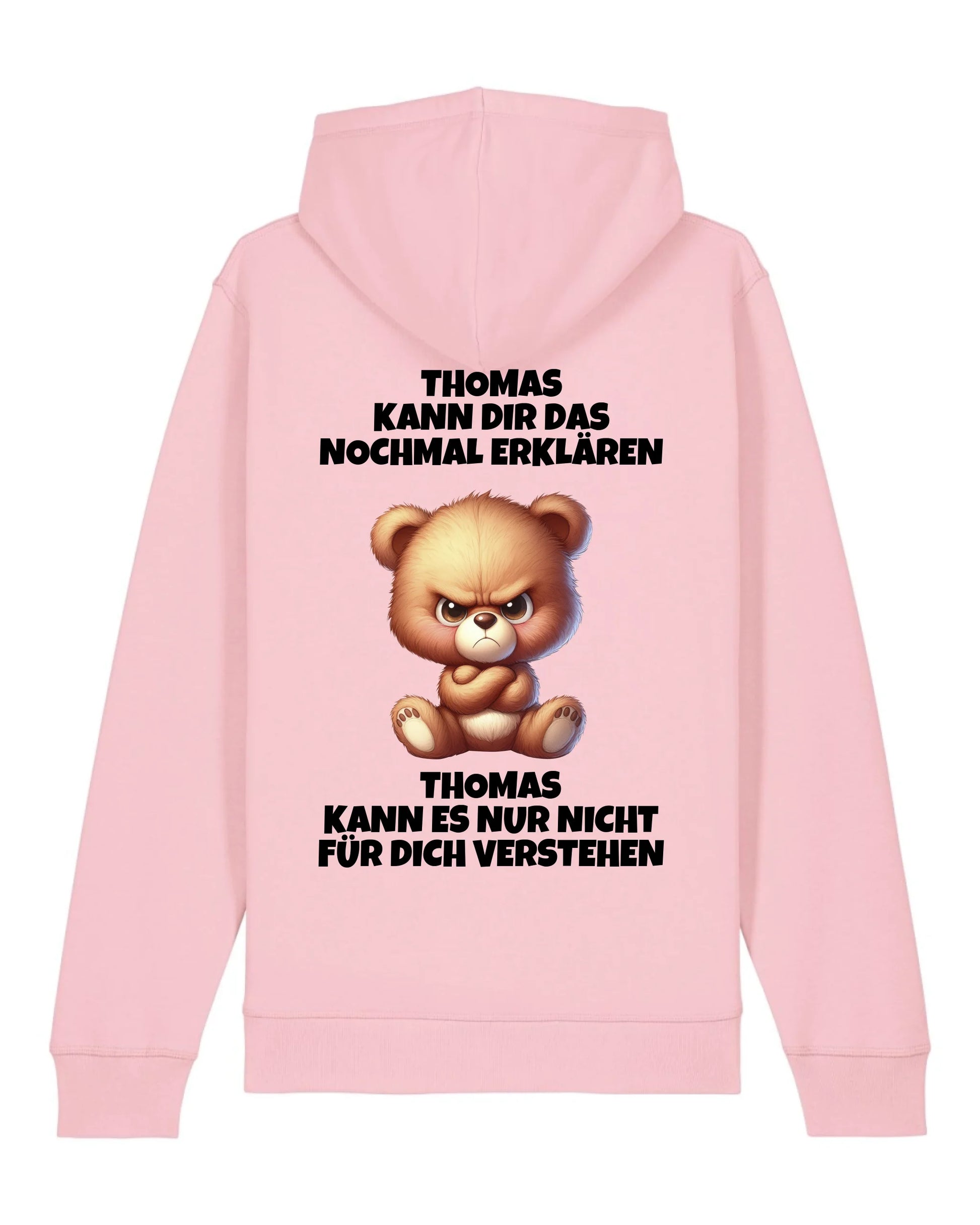 Erklären aber nicht verstehen - Organic Unisex Hoodie (personalisierbar) Drummer 2.0 Hoodie ST ST Cotton-Pink