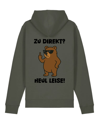 Heul leise - Organic Unisex Hoodie (personalisierbar) Drummer 2.0 Hoodie ST ST Khaki